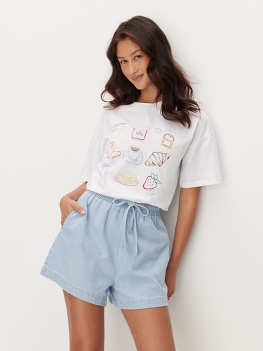 Tahliah Soft Denim  Short                                                                                                       