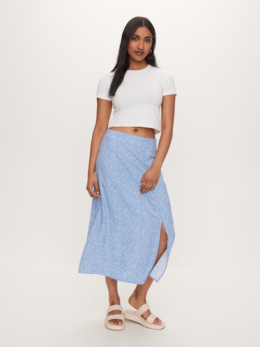 Lara Split Midi Skirt                                                                                                           