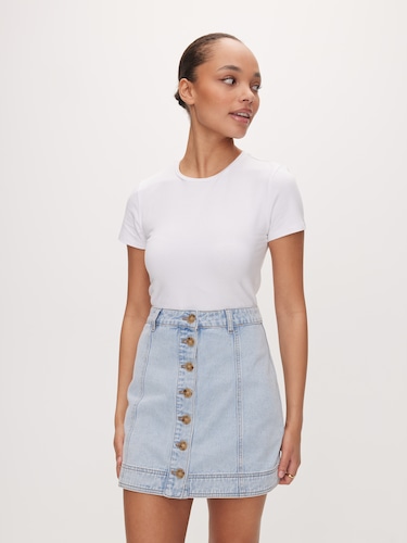 Chloe Denim Mini Skirt                                                                                                          