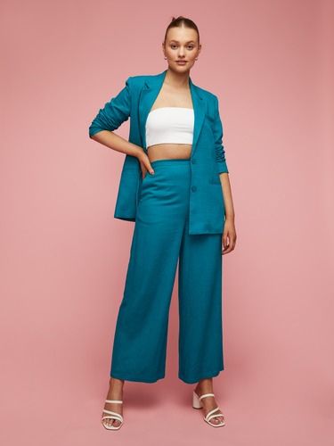 Linen Blend Work It Pant                                                                                                        