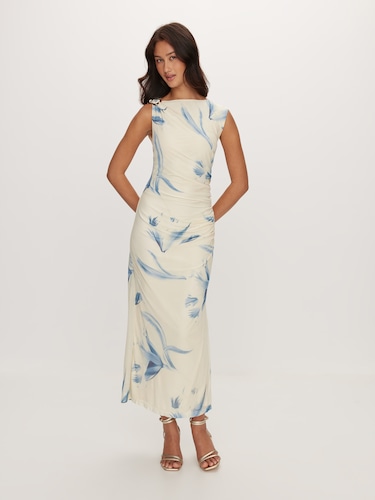 Lana Mesh Midi Dress