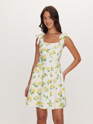 Bronte Bow Mini Dress                                                                                                           