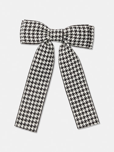 Houndstooth Hair Bow                                                                                                            