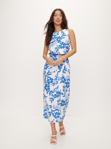 Katrina Linen Blend Skirt                                                                                                       