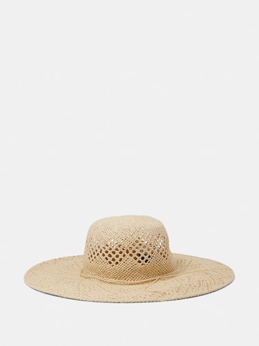 Wide Brim Cutwork Hat                                                                                                           