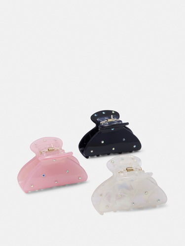 3 Pack Diamante Hair Claws                                                                                                      