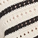Cream Black Stripe