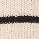 Cream Black Stripe