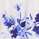 White Blue Floral