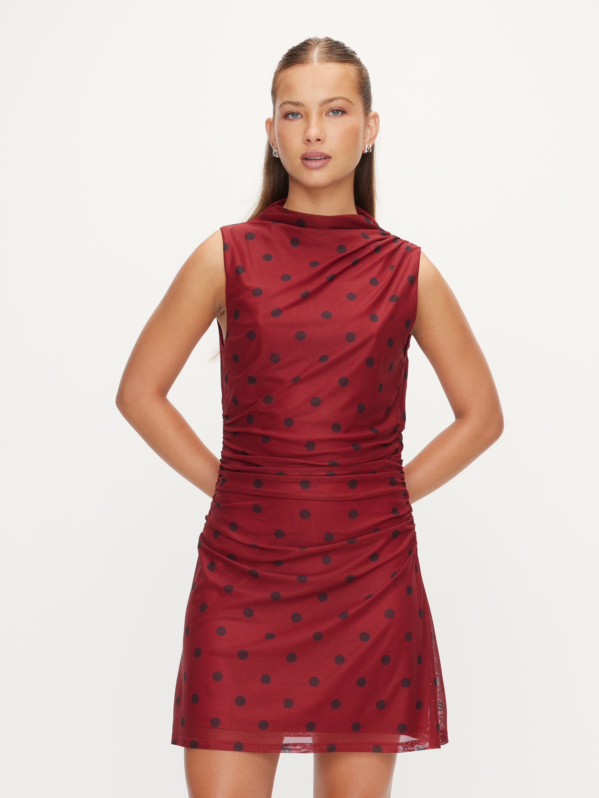 Ada Sleeveless Mesh Mini Dress - Dotti Online