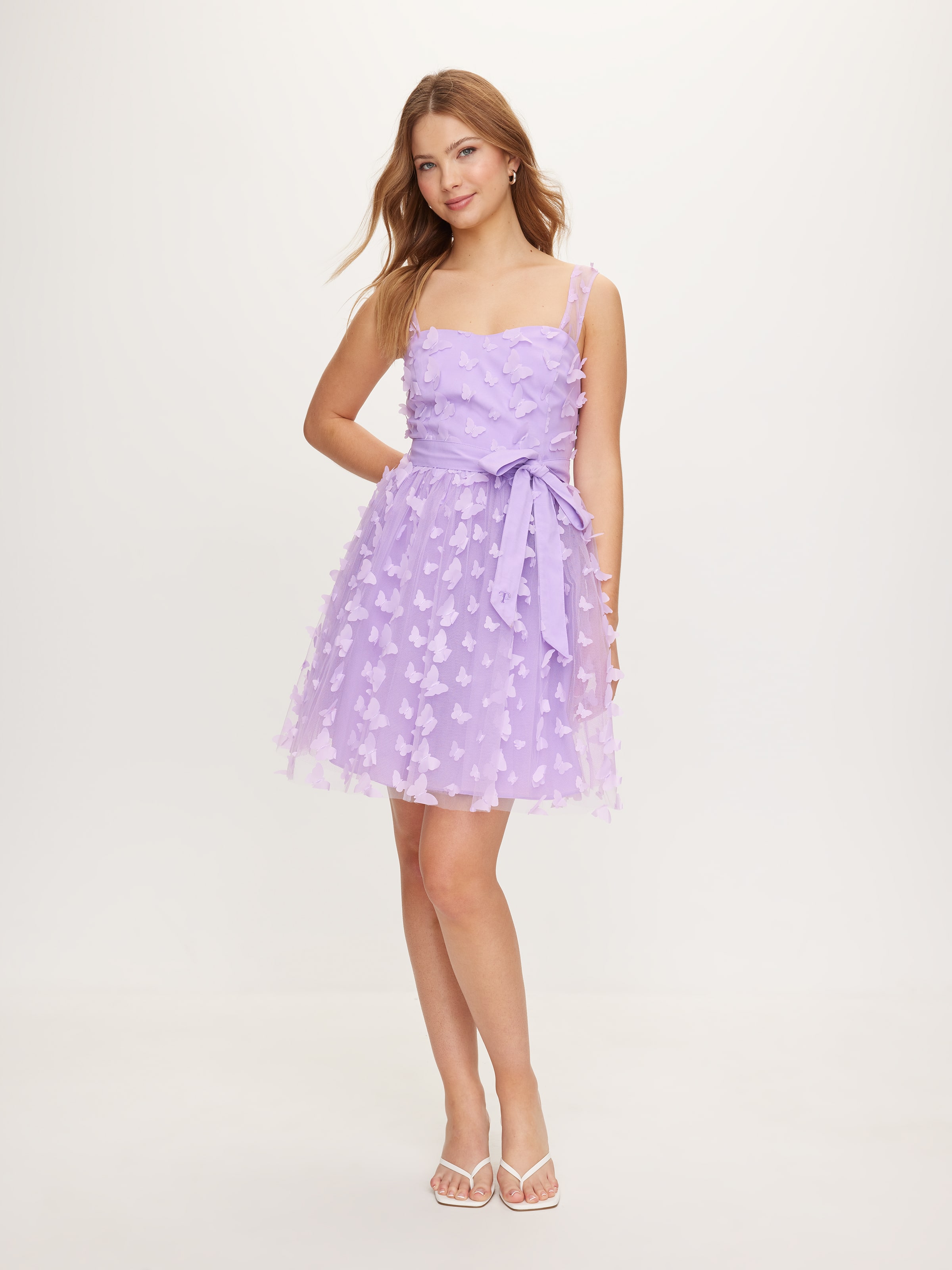 Butterfly Print Mini Dress main image 1