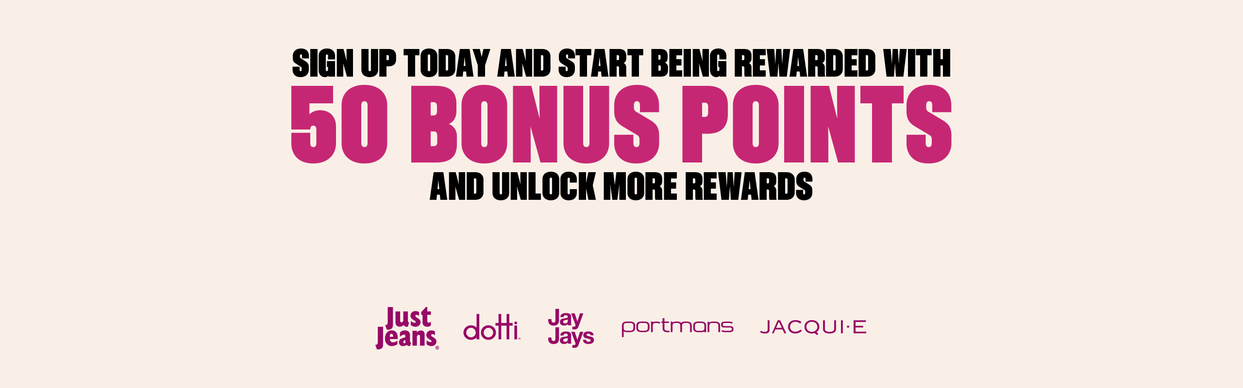 Sign up today and start being rewarded with 50 bonus points and unlock more rewards.